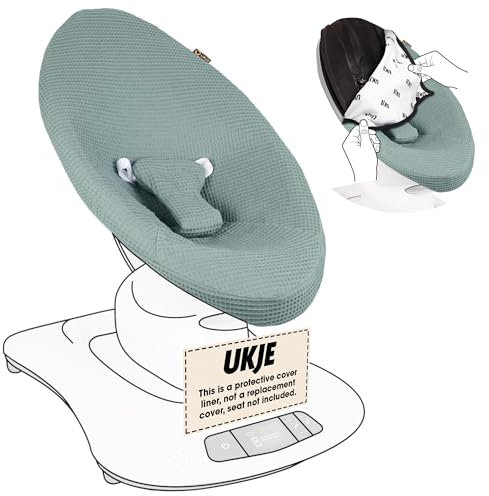 UKJE Schützender Baby-Wippenbezug - Kompatibel mit altem Modell vor 2022 MamaRoo 4 - Baby-Schaukelbezug - Säuglingswippenbezug - Neugeborenen-Schaukelschutz (Jade)