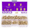 Gueenky 250 Pièces Écrous Moletés en Laiton, M3 M4 M5 Insert Fileté Filetage Femelle, 3 Tailles Douilles Filetées Insert Moleté Laiton Injection Moulage Insert pour Pièces Impression 3D