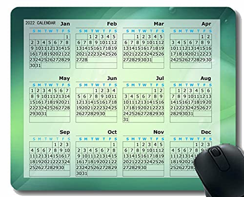 YENDOSTEEN Mauspad 2023 Kalender, Blasen Lichtform verblasst personalisierte Mauspad