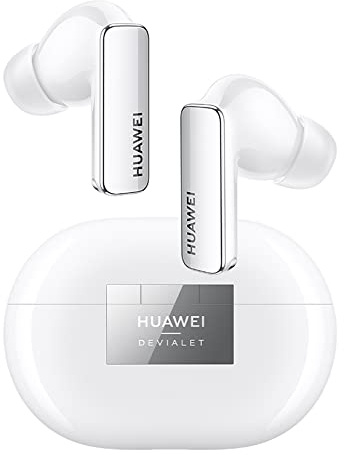 HUAWEI FreeBuds Pro 2, doppio altoparlante con True Sound, Pure Voice, Intelligentes ANC 2.0, Triple Adaptive EQ, certificazione wireless HWA e Hi-Res, versione tedesca, Ceramic White