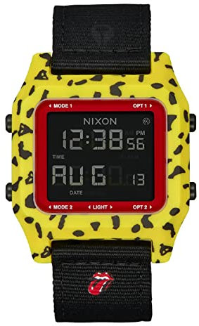 Nixon Herren Digital Quarz Uhr mit Gummimix Armband A1358-887-00