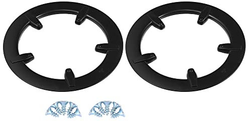 X AUTOHAUX 2uds 6,5cm 5 Agujeros Bicicleta Protector de Plato de Bicicleta MTB Cubierta Rueda Cadena Negro