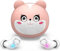 Kids Wireless Bluetooth Earbuds, Hi-Fi Stereo Bluetooth 5.1 Touch Headphones with Cartoon Charging Case for Small Ears Kids Adults, Pink Kitten