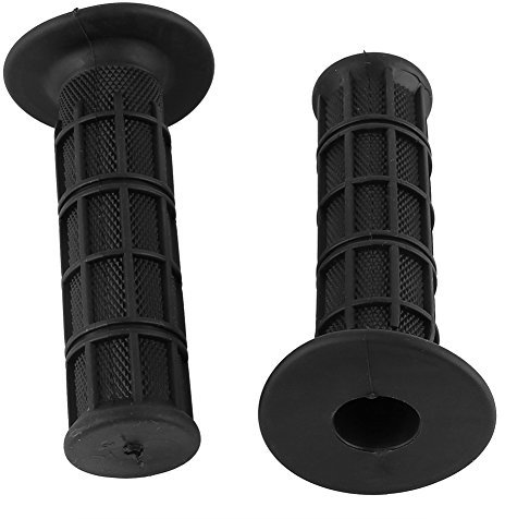 Motorrad Lenker Griffe Fahrradgriffe, Scooter 1 Paar 22/25mm 7/8 Universal Gummi Motorrad Lenker Mountainbike Handgriffe, für Pit Bike Dirt Bike Motorrad (Schwarz)