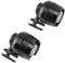 Luces para Crocs, 2 Faros Delanteros, Accesorio para Linternas para Crocks, Zapatos Impermeables IPX5, Faros Delanteros de Aleación de Aluminio, Accesorios para Niños y Adultos (Negro)