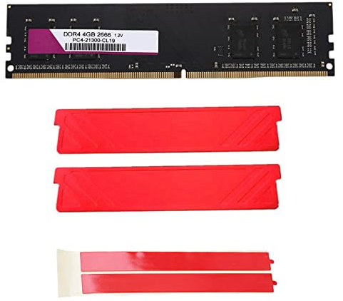 Lodokdre 4 GB DDR4 2666 Mhz RAM Memory+Gilet di Raffreddamento PC4-21300 1.2 V PC DIMM 288Pin RAM per Desktop Computer Ram