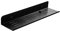 Gittcoll Aluminium-Wandregal, robust, schwarz, multifunktional, schwebende Metallregale mit Ablauflöchern, für Badezimmer, Schlafzimmer, Küche, Büro (schwarz, 40 cm)