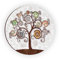 Lupia - Calamita, MAGNETI in Legno Set da 24 Pezzi D.4,5 cm Tree White Decorazione Stampata Albero della Vita, segnaposto ricordino Regalo, bomboniera confettata, pensierino Anniversario Matrimonio