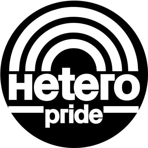 Sammys Shirt Store Hetero Pride Stolzmonat Pridemonth Vinyl-Aufkleber Sticker für Auto wetterfest 10cm