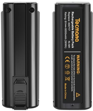 2X Tecmana 6V 6000mAh Ersatzakku für Paslode 404717 B20544E BCPAS-404717 404400 900400 900420 900600 901000 902000 B20720 CF-325 IM200 F18 IM250 IM250A IM350A IM350CT PS604N