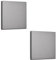 UFURMATE Blank Cover Wall Plate, 2PCS 3.39 x 3.39 Plastic Screwless Double Blank Wall Plate Two Gang Blank Device Outlet Cover Electrical Covers for Unused Outlets or Switches (Grey)