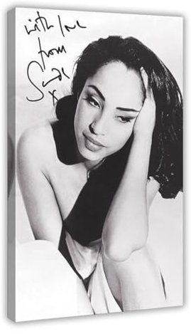 HHMACC Singer Sade 5 Leinwand-Poster, Schlafzimmer-Dekor, Sportlandschaft, Büro, Raumdekoration, Geschenk, Rahmen-Stil, 60 x 90 cm