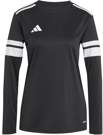 adidas Women's SQUADRA25 Jersey Long Sleeve, Black/White, XXL