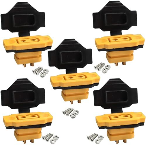 RUNCCI-YUN 5 Paar XT60E-F XT60h XT60 Hochstrom männlich Bullet Connector Kabelstecker mit Gummikappe,Schrauben Wassergeschützt für Lipo Akku XT60 Stecker
