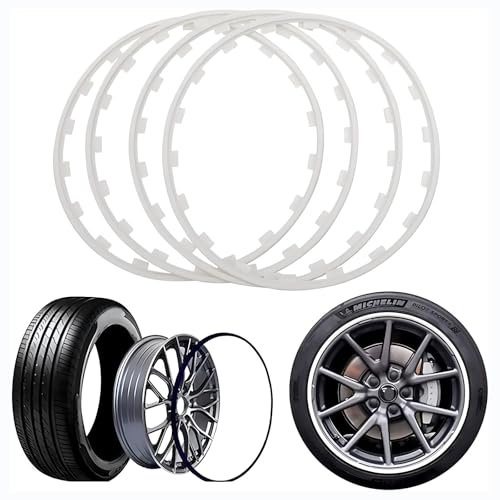 Rim Protector Guard für Renaul𝘵 Trafic 3 Phase 3 Passenger L 1H1 2021-,Schützen Sie die Stahlfelge vor Kratzern,widerstehen Sie Korrosion, verlängern Sie die Lebensdauer der Stahlfelge,4Stück