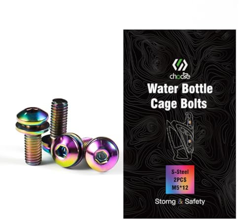 CNCLOL Bike Bottle Cage Bolts,Water Bottle Cage Bolts For MTB/Bicycle/Mountain Bike,Coloured