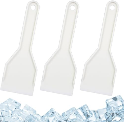 PRAOFRT 3 Piezas Pala rascadora de hielo,Descongelador rápido,rascador de hielo para congelador,pala para hielo,espátula para hielo