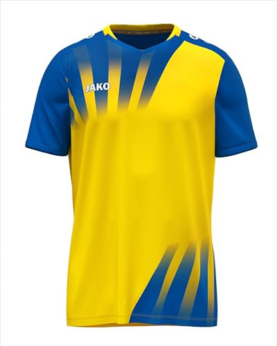 JAKO Unisex Kinder Trikot Vintage, Kurzarm, gelb/royal, 140
