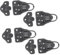 jojofuny Briefcase Style Locks 4pcs Push to Open Latch Metal Hinge Locks for Luggage