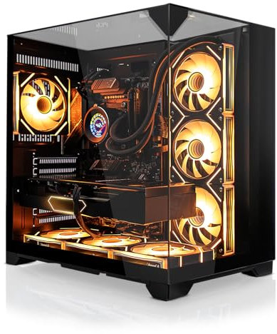 SYSTEMTREFF High-End Gaming PC AMD Ryzen 7 9800X3D 8x5.2GHz | Nvidia RTX 5080 16GB GDDR7 mit DLSS 4 | 2TB M.2 NVMe | 32GB DDR5 RAM | Desktop Computer Rechner für Gamer, Zocker & Streamer