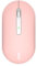 APM Kabellose Leise Maus, Bluetooth- oder 2,4-GHz-Empfänger-Modus, 3 Tasten, Tragbar, Batterie Inklusive, Kompatibel mit PC, Handy, Tablet, Windows, macOS, iPadOS, Android, Chrome, Rosa, 571174