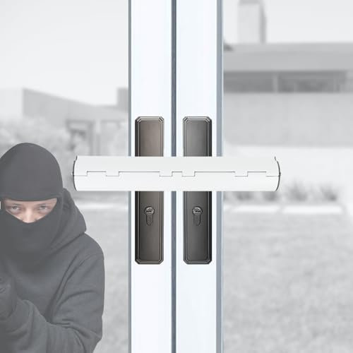Nexhyp Patio Door Security Lock for French Double Doors - Easy to Install, Durable Design for Conservatory and Patio Doors, with Scratch Protection Inserts