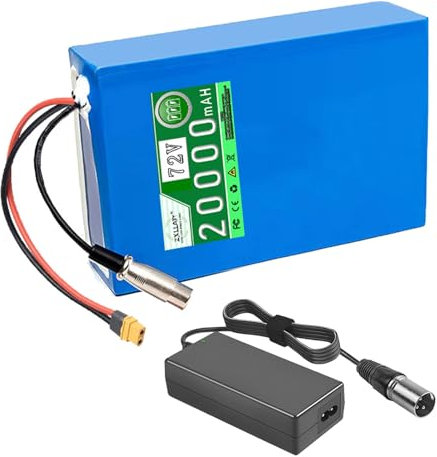 ZXLLAFT 72V Lithium Battery 72V 20Ah 30Ah Lithium Ion Battery 72V Rechargeable Battery 72V Li-ion Battery for 100W - 2200W Motors with Charger and BMS,72V20Ah
