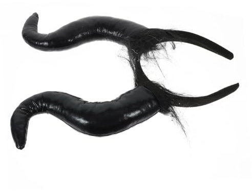 Ipetboom Halloween Horn Headband Horns Ram Cosplay Demon Cosplay Bull Headband Halloween Party Hairbands Funny Hairband Ox Devil Hair Accessories