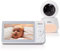 Alecto DVM2050 - Babyphone mit HD-Kamera, großem 5-Zoll-Farbdisplay und Nachtlicht - Ferngesteuert - Weiß