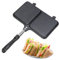 Sandwich Maker Press, Fire Sandwich Maker | Doppelwandiger Camping-Sandwich-Toaster mit | Brottoaster, Antihaft- , Ofengrillpfanne, Grill-Presse