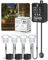 Lot de 10 RGB LED Spot Encastrable Exterieur Dimmable, Minuterie Spots à Encastrer Extérieur Capteur Photoélectrique Spots LED Encastrables IP67 Étanche pour Terrasse Bois Piscine Jardin Deck en Bois