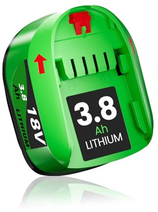 3800mAh 18V PBA Lithium-Ionen Ersatzakku für Bosch 18V Akku Kompatibel mit Bosch Akku-Geräten des Home and Garden Systems, kein Original