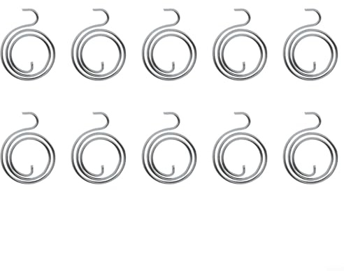 Replacement Spring for Door Handle Lever Latch Internal Coil Repairs 2.5 Turn Matt Black Lower Hook Flat Spring 1.2mm Thick 28mm External Diameter