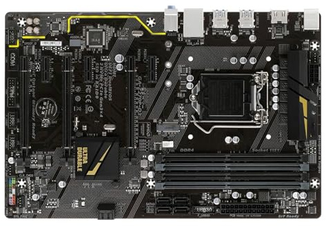 Carte mère Fit for GIGABYTE GA Z270P-D3 DDR4 LGA 1151 for Intel Z270 64 Go USB3.1 HDMI Carte mère de Bureau
