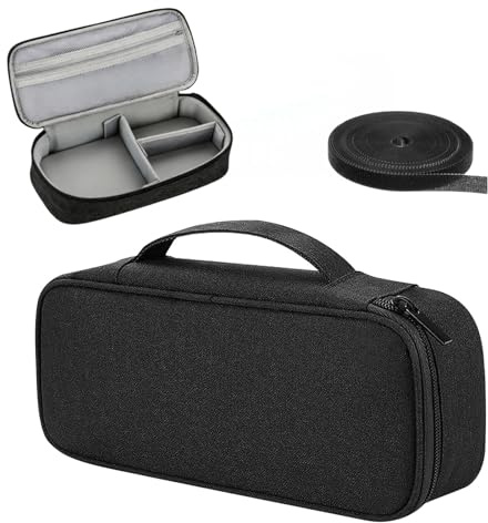 YANKOIUK Travel Cable Organiser, Travel Tech Pouch with Velcro Cable Tie, Portable Cable Storage, Travel Cable Organiser Bag for Tech Accessories, Charger, Earphone, Power Bank, Hard Drive
