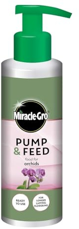 Miracle-Gro Pump & Feed Orchid 200ml - Liquid Fertilizer for Healthy Orchids, Flowers, and Indoor Plants, Easy to Use with Built-In Pump, Promotes Strong Growth and Vibrant Blooms