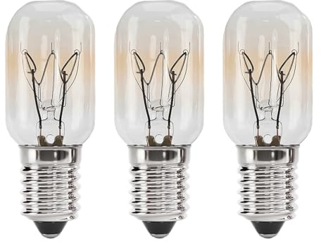3 Pcs 15W E14 Screw Salt Lamp Bulbs 220V, Scentsy Warmer Bulb, 2700K Warm White, Small Edison Screw SES Pygmy Light Bulbs Compatible with Scentsy Plug-In Warmers, Mini Salt Lamps, Aroma Burners