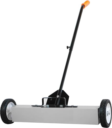 MAGNETIC SWEEPER BROOM 3ft 36 Pick Up Sweeper Large Magnet Pickup Lawn Sweeper Yard Magnet with Telescoping Holder and Quick Release Latch Industrial Magnets Heavy Duty
