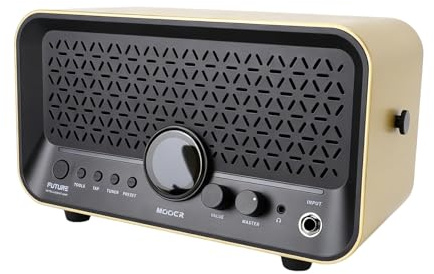 Btuty Amplificatore per Chitarra AI Smart Touchscreen da 15 W 55 Amp 69 Effetti 80 Preset con Generatore di Toni AI 10000 Preset Accordatore Drum Machine Looper per Chitarra Elett (Oro)