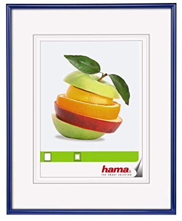Hama Cadre photo en plastique Sevilla (taille du Cadre de 20 x 30 cm avec bordure de 9 mm x 17 mm, pour une photo de 13 x 18 cm) Bleu