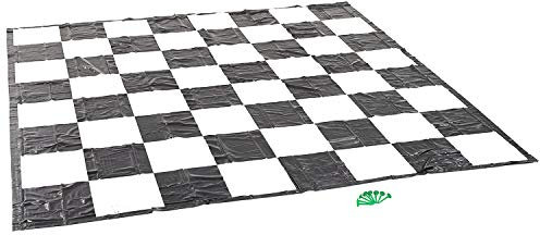 Garden Games Giant Chess or Draughts Mat - Super Strong PVC 3 Metres x 3 Metres for Use With Giant Chess and Draughts Pieces