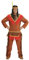 W WIDMANN MILANO Party Fashion - Kostüm Indianer, Kasack, Hose, Stirnband mit Feder, Wilder Westen, Karneval