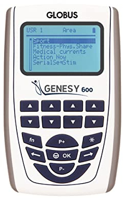 GLOBUS | Genesy 600, 4-Kanal-Elektrostimulationsgerät mit 149 Programmen | professionelles Produkt für anspruchsvolle Nutzer und Rehabilitationsprofis