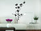 Klebeheld® Wandtattoo Orchidee (Farbe schwarz/Größe 47x80cm)