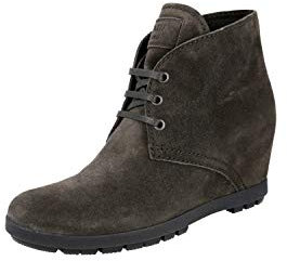 Prada Damen Braun Leder Stiefelette 3TZ037 OLZ F065H 38.5 EU