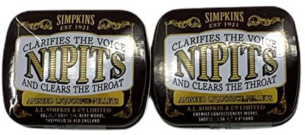 Simpkins | Nipits Liquorice Pellets - Aniseed | 2 X 12G
