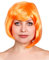 KURZES BOB-PERÜCKE FÜR FRAUEN-FANTASTISCHES KLEID COSPLAY-PERÜCKE POP-PARTY-KOSTÜM (Orange)
