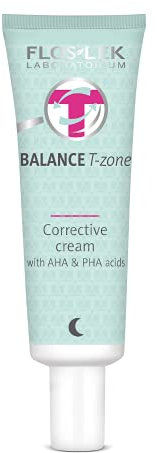 FlosLek Korrigierende Gesicht Nacht-Creme mit AHA und PHA Säuren | 50 ml | Fruchtsäure | Mischhaut unter Kontrolle | Hautpflege für Menschen jeden Alters | Für alle Hauttypen
