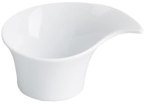 Viejo Valle Moonlight Swirl Ramekin 1.7oz / 50ml - White Porcelain Sauce Pot and Dip Dish