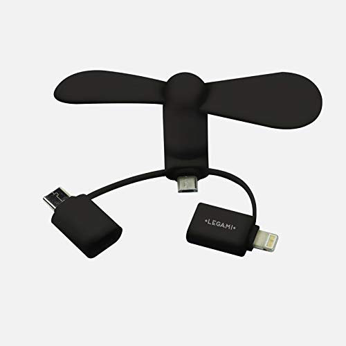 Legami FAN0002 Fan for Phone, Mini Ventilator